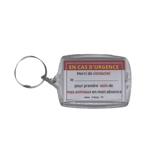 porte clé chien urgence securité sos